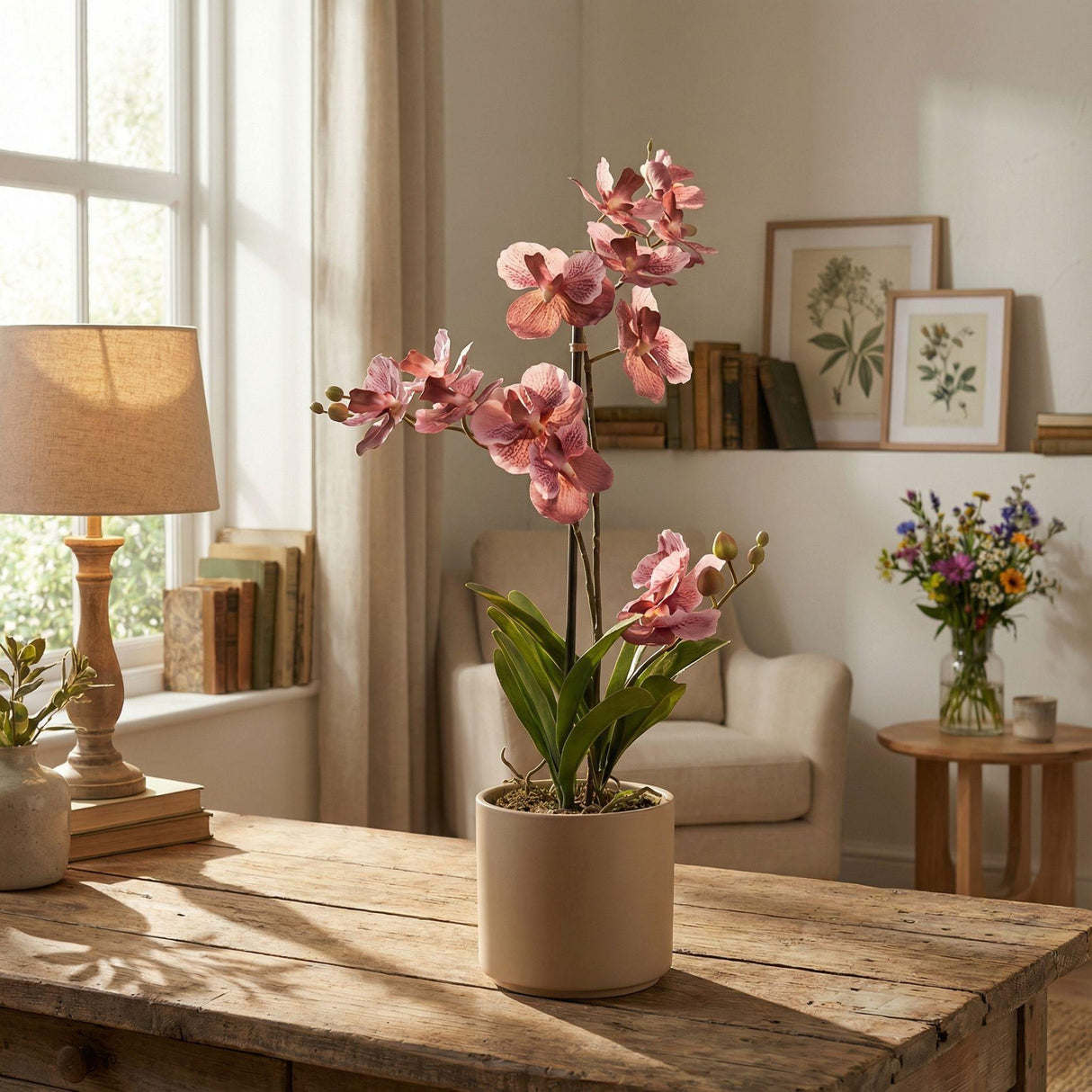 Künstliche Vanda-Orchidee, H60cm