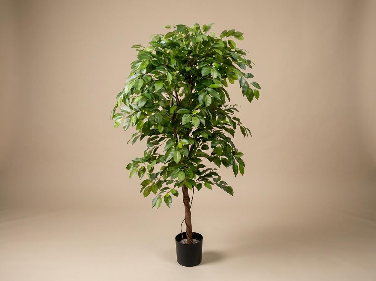 Künstlicher Ficus, Premium-Qualität, H 140 cm