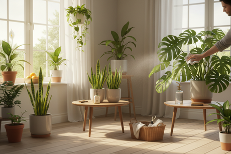 Nettoyage de printemps : pourquoi et comment dépoussiérer ses plantes ?