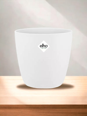 ELHO Brüsseler Blumentopf rund 18cm weiß
