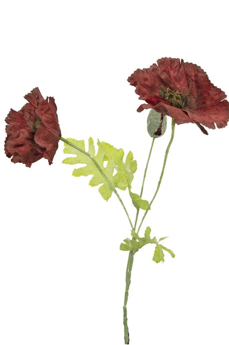 Livraison plante Fleur artificielle Coquelicot bordeaux