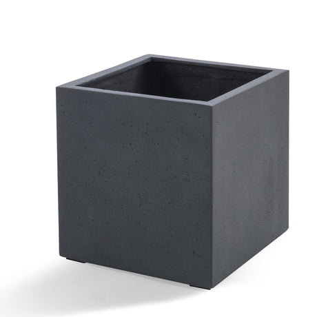 Livraison plante Pot Cube Gris Anthracite 40 cm