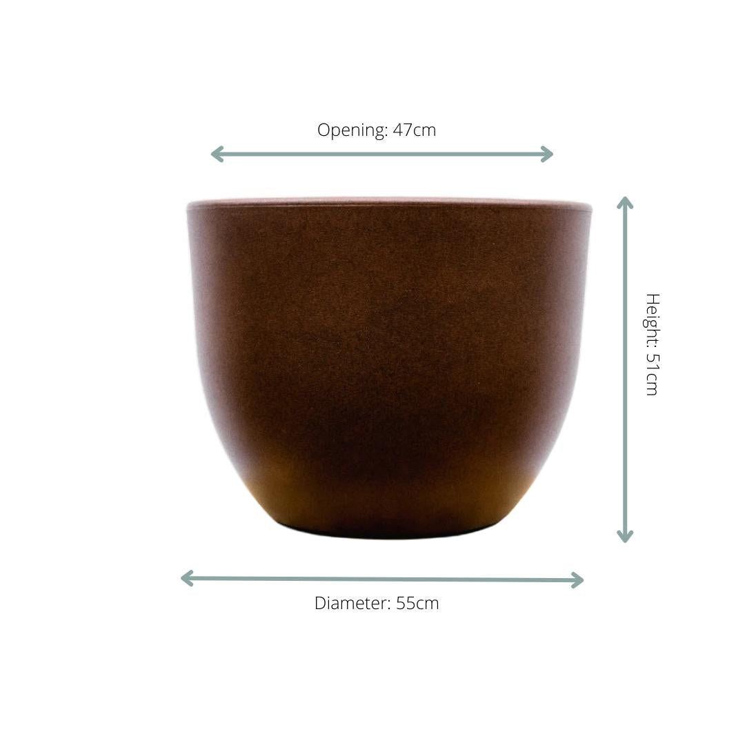 Livraison plante Pot Eggy Bronze 55 cm