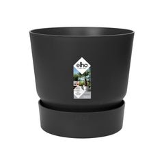 Elho Greenville Topf Rund schwarz 14 cm
