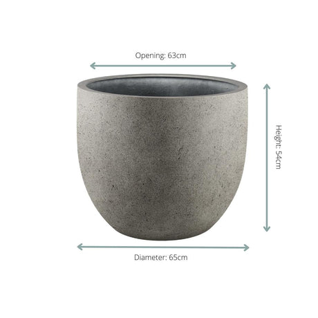 Livraison plante Pot Grigio New Egg béton 65 cm