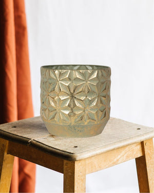 Glänzender goldener Linske-Topf 21 cm