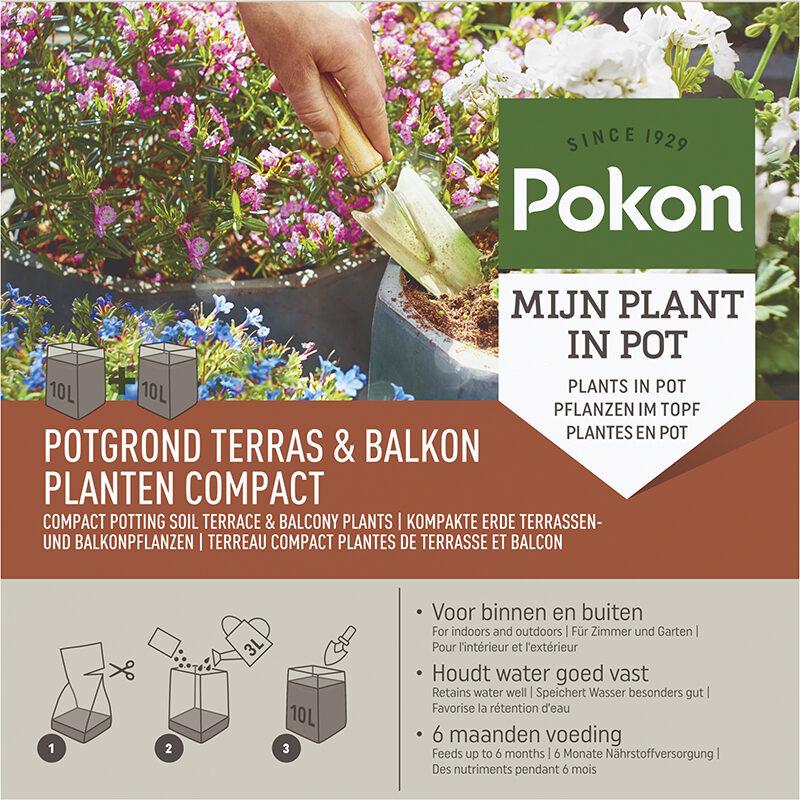 Livraison plante Terreau compact pour plantes de balcon et terrasse - 20L