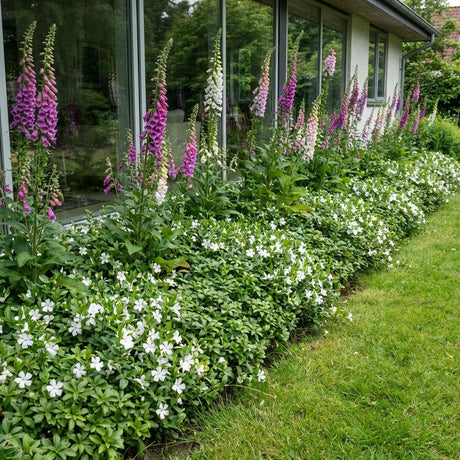 Pack Façade Soleil & Mi-Ombre Blanc & Violet - 18 plantes — photo 2