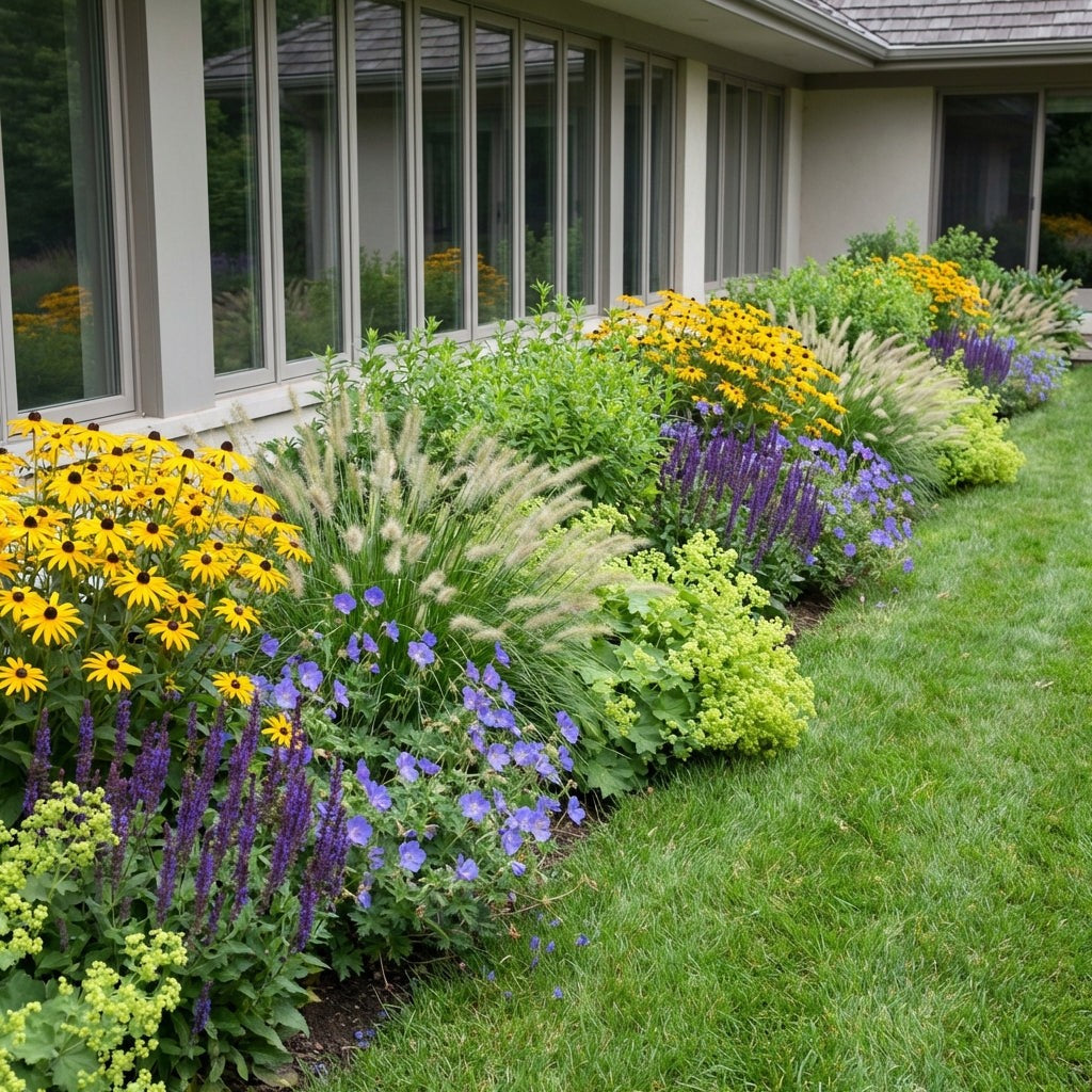 Pack Massif Plein Soleil Jaune & Bleu - 30 plantes — photo 2