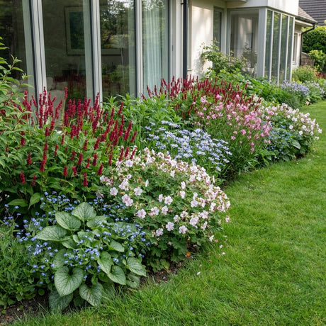 Pack Massif Soleil & Mi-Ombre Rose & Blanc & Bleu - 30 plantes — photo 2