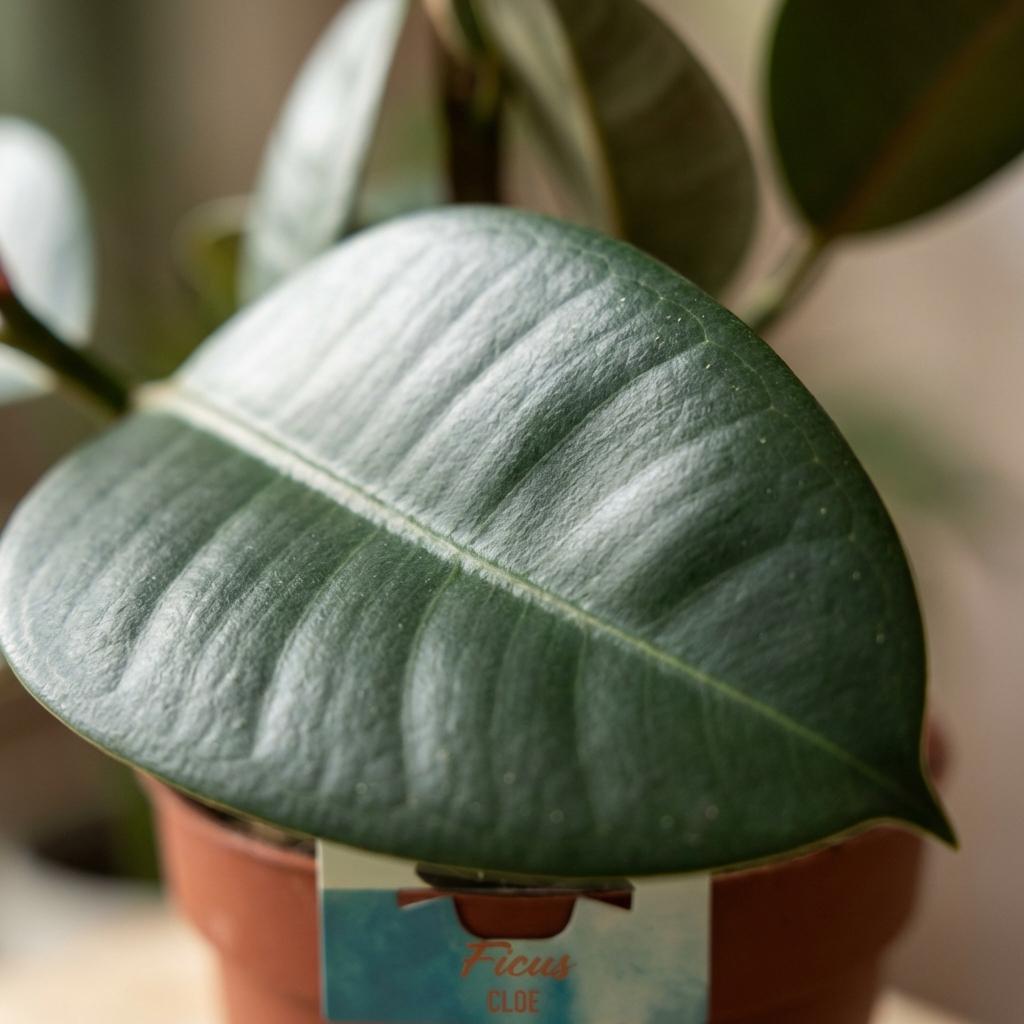 Green boutiQ - Zimmerpflanze - Gummibaum - Ficus Elastica Cloe - Grün - Pflegeleicht - 1 Pflanze - Topf 19cm - Höhe 65cm