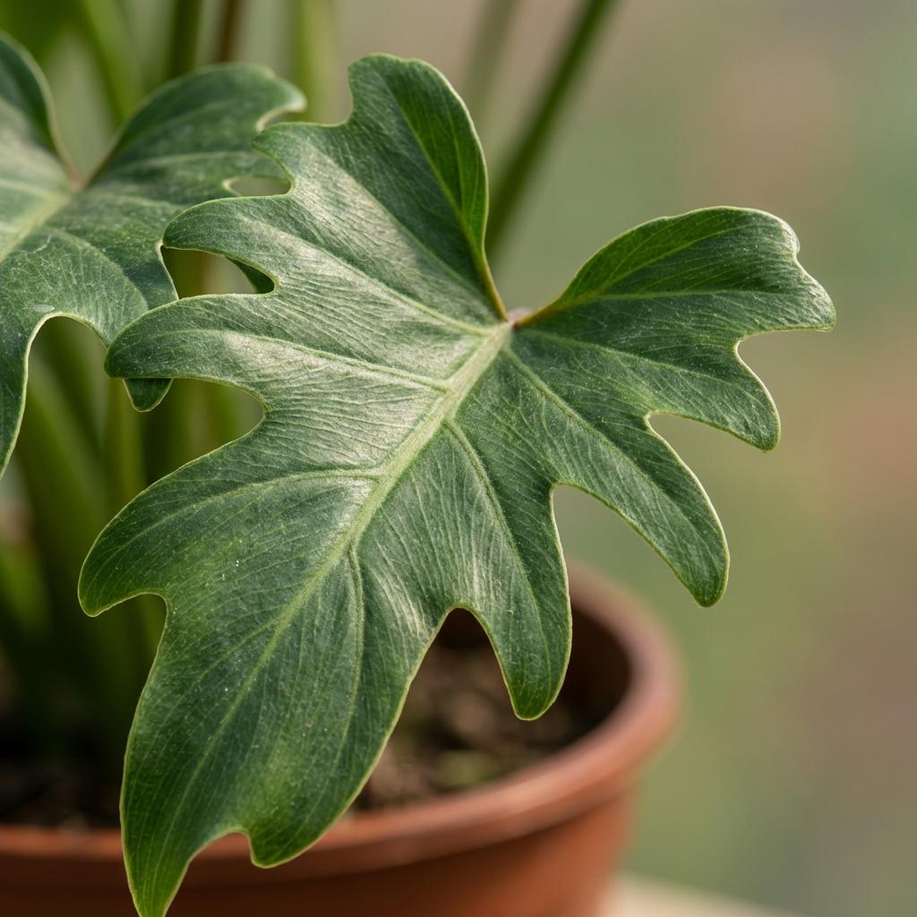 Green boutiQ - Zimmerpflanze - Philodendron - Philodendron Xanadu - Grün - Pflegeleicht - 1 Pflanze - Topf 19cm - Höhe 60cm