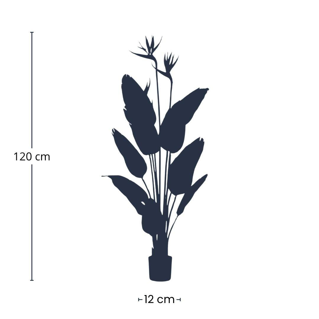 Künstliche Paradiesvogelblume im Topf h120cm