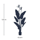 Künstliche Paradiesvogelblume im Topf h120cm