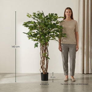 Künstliche Feigenlianenstrauch, H140cm