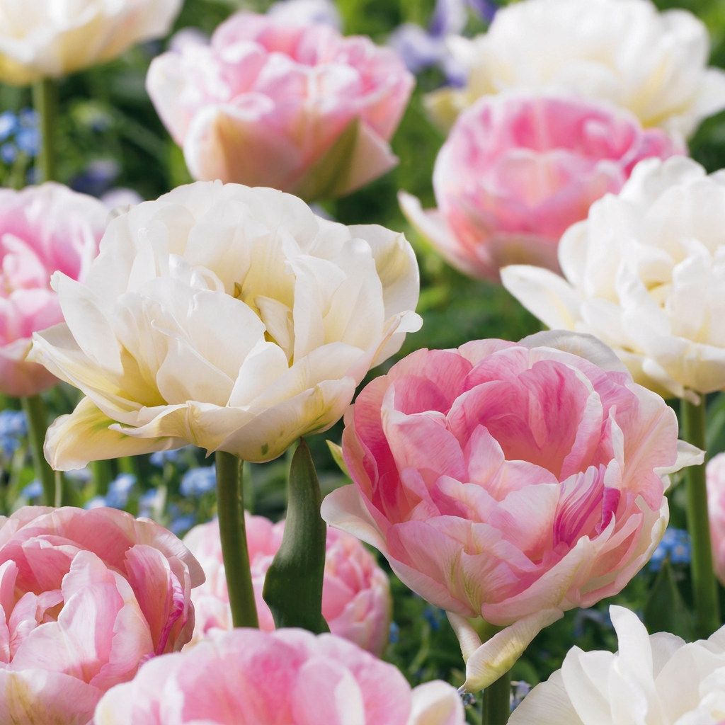 Tulipe double Double Sensation en mélange