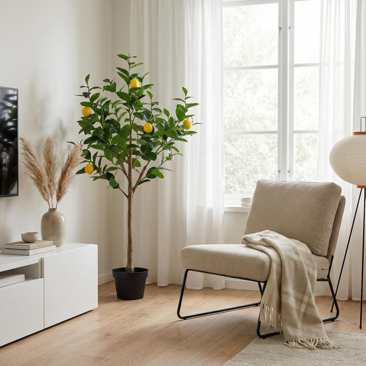Künstlicher Zitronenbaum H150cm