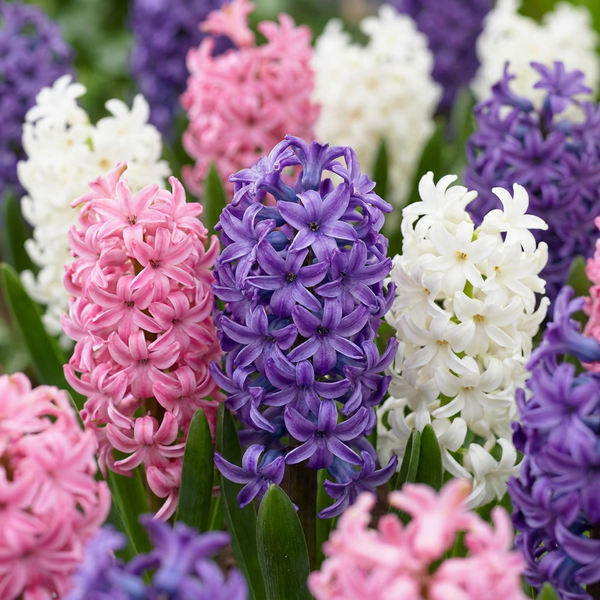 Jacinthe pastel en mélange