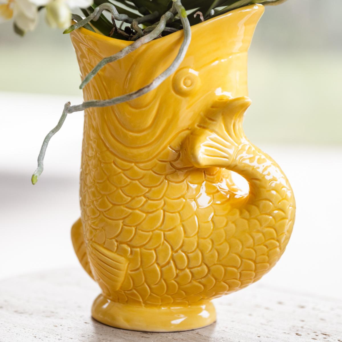 Kolibri-Unternehmen | Geschenkset Mediterraner Sonnenuntergang | Pflanzenset mit weißer Phalaenopsis Orchidee Lausanne und Sukkulenten inkl. Töpferkeramik